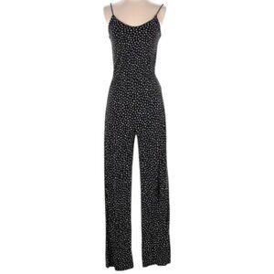 H&M Basic Jumpsuit Polka Dot, Navy & White, Medium, Spaghetti Straps, EUC
